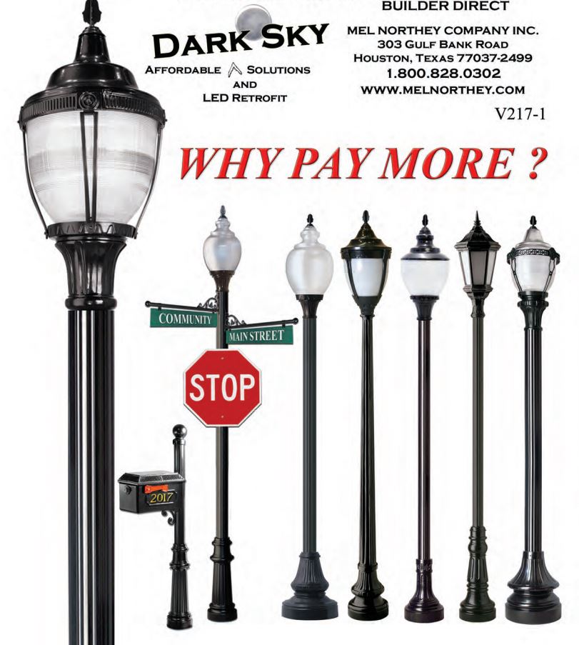 cast aluminum street lamps