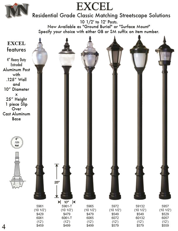 Cast Aluminum Lamp Post Find, Metal Lamp Post Light