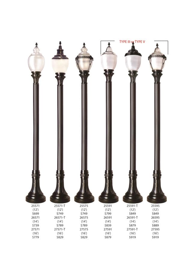Grand Concord Lamps and Posts