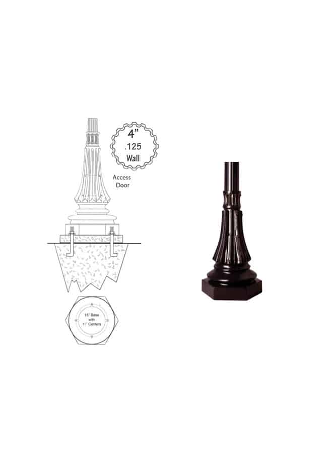 Outdoor Lamp Posts Base