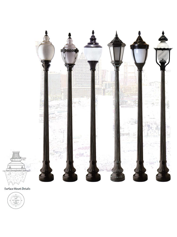 commercial light post Katy, TX