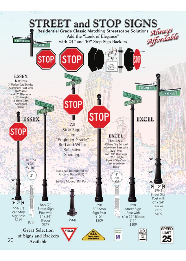 antique street signs Houston, TX 