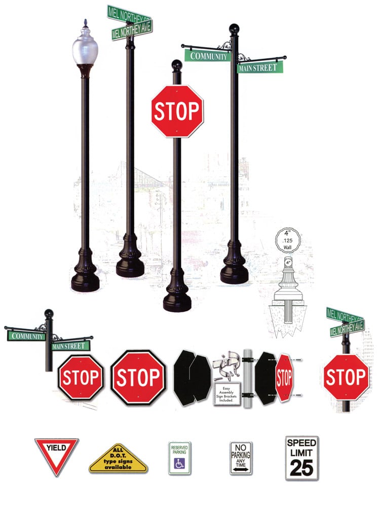 antique street signs Conroe, TX 