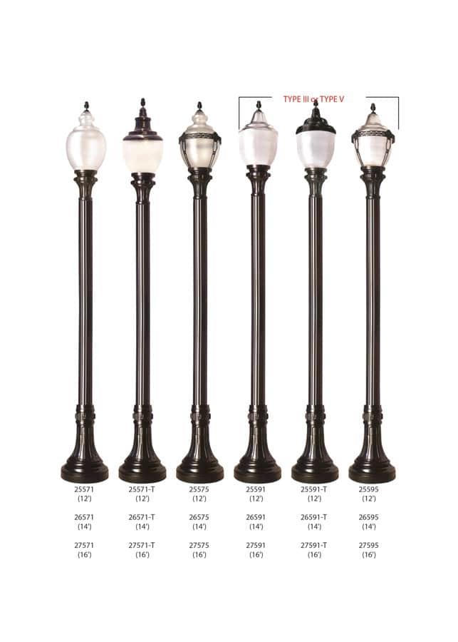 Types of on sale lamp posts